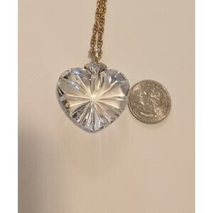 Waterford Crystal Heart Necklace, 25 Inches Chain